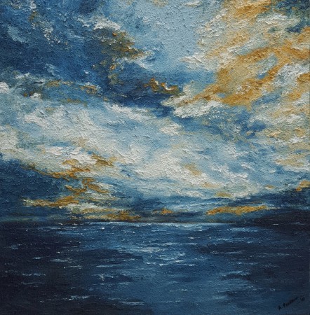 Oljemålning 80x80 cm